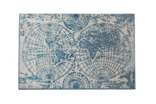 04'00"x06'00" Gray Blue Color Machine Made Persian style rugs.