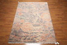 6x9 Gray Hand knotted 100% Wool Persian Oriental Area Rug