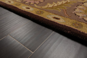 8' x 10' Handmade Wool Traditional Oriental Area rug 8x10 Traditional Brown - Oriental Rug Of Houston