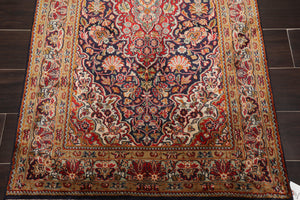 Persian Oriental Area Rug Hand Knotted 100% Silk Traditional Kashan 400 KPSI (2'7"x4'4") - Oriental Rug Of Houston