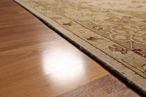 9' x 12' Hand knotted  Traditional Reversible wool Area rug 9x12 Mustard