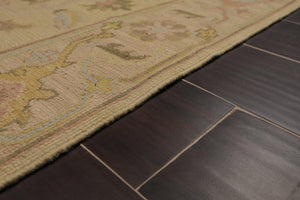 3'10" x 5'10" Hand Knotted 100% Wool Reversible Area Rug Dusty Green - Oriental Rug Of Houston