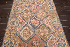3'10"x5'10" Hand Knotted 100% Wool Reversible Area Rug