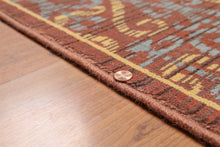 5' x 8' Hand Knotted 100% Wool Transitional Oriental Area rug Rust