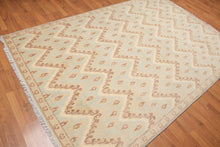 6' x 9' Hand Knotted IKAT Design 100% Area rug Aqua - Oriental Rug Of Houston