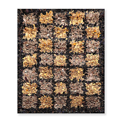 4x6 Black Vintage 70s Handmade in USA Cotton Hippie Funky Shag Area Rug - Oriental Rug Of Houston