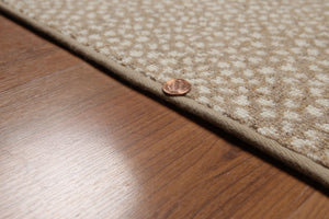 3'2' x 6'5" 100% wool area rug runner Beige - Oriental Rug Of Houston