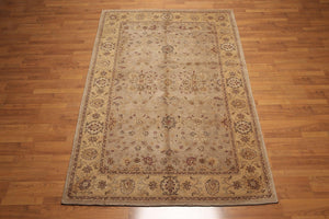 5'6" x 8'6" Handmade Oriental Area Rug 100% Wool HE02 GRE Brown - Oriental Rug Of Houston