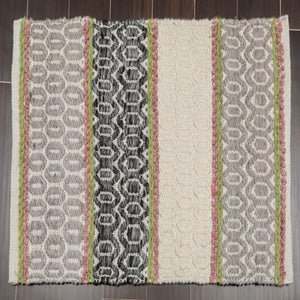 Set of Six 21" x 34" Berber Handmade Area Rug Pet Doormat Kitchen Mat Plus pile Multi Color