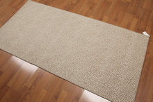 3'2' x 6'5" 100% wool area rug runner Beige