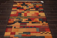 4' x 6'3" Hand Woven Wool Turkish Kilim Flatweave Area Rug Contemporary