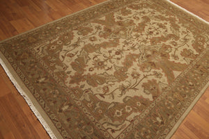 6' x 9' New Hand knotted Wool Oriental Area Rug Beige - Oriental Rug Of Houston
