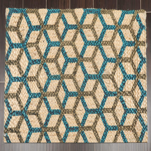21"x34"Set of Five Hand Braided Jute Natural Fiber Area Rug Foot mat Doormat Mat Multi Color - Oriental Rug Of Houston