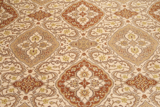 Handmade Hand knotted Traditional Oriental Area rug wool New Beige 9' x 12'