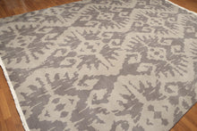 9' x 12' Hand knotted 100% Wool Modern Area Rug full pile 9x12 Gray - Oriental Rug Of Houston