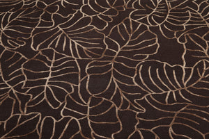 8'x10' Hand Knotted 200 KPSI extra dense pile Tibetan Wool & Silk area rug Brown - Oriental Rug Of Houston