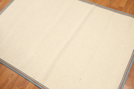 4' x 6' Contemporary Boho 100% wool Area rug 4x6 Beige