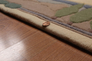 4' x 6' Handmade 100% wool Plus Pile area rug Vanilla - Oriental Rug Of Houston