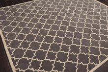 8' x 10' Handmade 100% Wool Traditional Oriental Area rug Modern Gray & Ivory