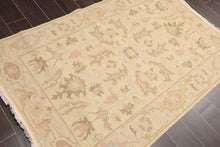 3'10" x 5'10" Hand Knotted 100% Wool Reversible Area Rug Dusty Green