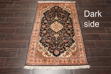 Persian Oriental Area Rug Hand Knotted 100% Silk Traditional Kashan 400 KPSI (3'2"x5') - Oriental Rug Of Houston