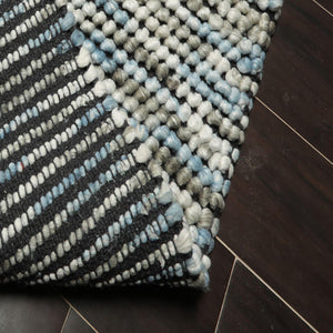 Set of Six 21" x 34" Berber Handmade Area Rug Pet Doormat Kitchen Mat Plus pile Multi Color