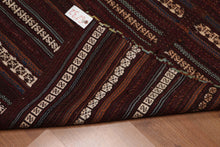 3'8" x 4'8" Hand Woven Afghani Tribal Kilim 100% Wool area rug Rust