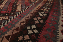 10'5" x 16' Palace Antique Hand-Woven Wool Turkish Afghan Kilim Area Rug Rust - Oriental Rug Of Houston