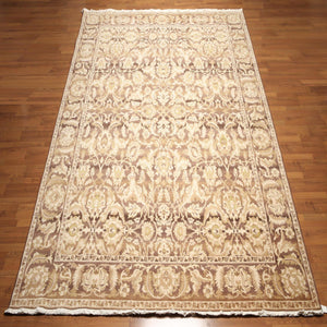 Hand Knotted Wool Traditional Oriental Area Rug Full Pile Beige 9' x 12'