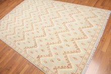 6' x 9' Hand Knotted IKAT Design 100% Area rug Aqua