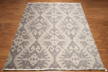 9' x 12' Hand knotted 100% Wool Modern Area Rug full pile 9x12 Gray