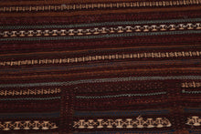 3'8" x 4'8" Hand Woven Afghani Tribal Kilim 100% Wool area rug Rust - Oriental Rug Of Houston
