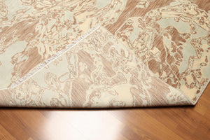 Hand knotted Oriental area rug 100% Wool pile Beige 6' x 9' - Oriental Rug Of Houston