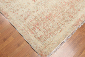 5'6" x 8' Hand Knotted Industrial Distress Glam 100% Wool Area rug Aqua - Oriental Rug Of Houston