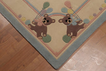 4' x 6' Handmade 100% Wool Plus pile Area rug Beige 4' x 6'