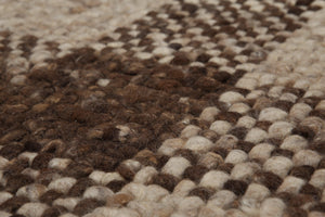 4' x 6' Hand woven Reversible Afghan Kilim 100% Wool Area Rug Ivory