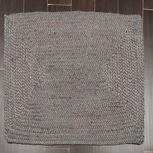 Set of Four 21"x34" Hand Braided Jute Natural Fiber Area Rug Footmat Doormat Mat Multi Color - Oriental Rug Of Houston