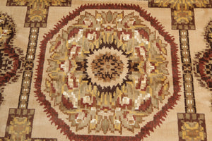 12' x 18' Hand knotted French Savonnerie Area Rug Wool full pile 12x18 Beige