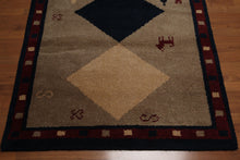 4' x 6' Hand knotted 100% wool Traditional Gaabbeh full Pile area rug Camel