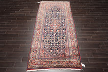 4'7" x 11'2" Hand Knotted Traditional 100% Wool Runner Oriental Area Rug Navy - Oriental Rug Of Houston