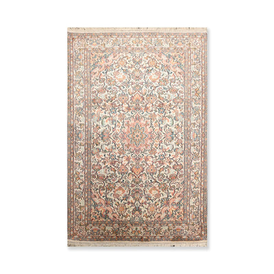 Persian Oriental Area Rug Hand Knotted 100% Silk Traditional Kashan 400 KPSI (2'8