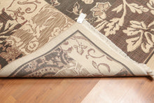 7' x 10' Hand Knotted Botanical Print 100% Wool Area rug Beige - Oriental Rug Of Houston