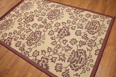 5'x7' Burgundy, Beige, Multi Color Turkish Dhurry Rug - Oriental Rug Of Houston