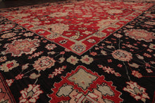 7'10" x 10' Hand Knotted Reversible Heriz Wool Area Rug Red