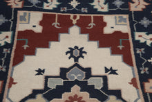 4' x 6' Hand knotted Traditional Dhurry Flatweave 100% wool area rug Ivory - Oriental Rug Of Houston