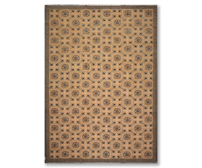 10' x 14' Hand Knotted Superfine 200 KPSI Wool Oriental Area Rug Traditional Tan - Oriental Rug Of Houston