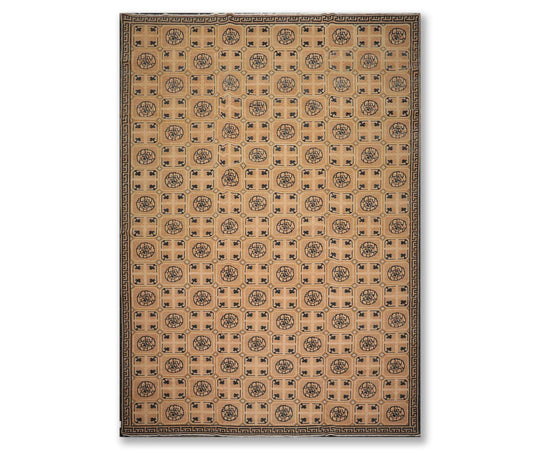 10' x 14' Hand Knotted Superfine 200 KPSI Wool Oriental Area Rug Traditional Tan