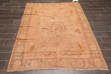 5' x 6'6" Antique Turksih Hand Knotted Wool Oriental Area Rug Traditional Rust